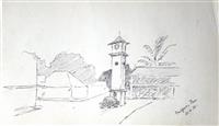 cc02980 Carter sketch book page 44.jpg; cc02980; Sketch book of Reverend Henry Carter; Album